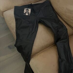 ONE TEASPOON NWT REAL LEATHER PANTS SIZE 25